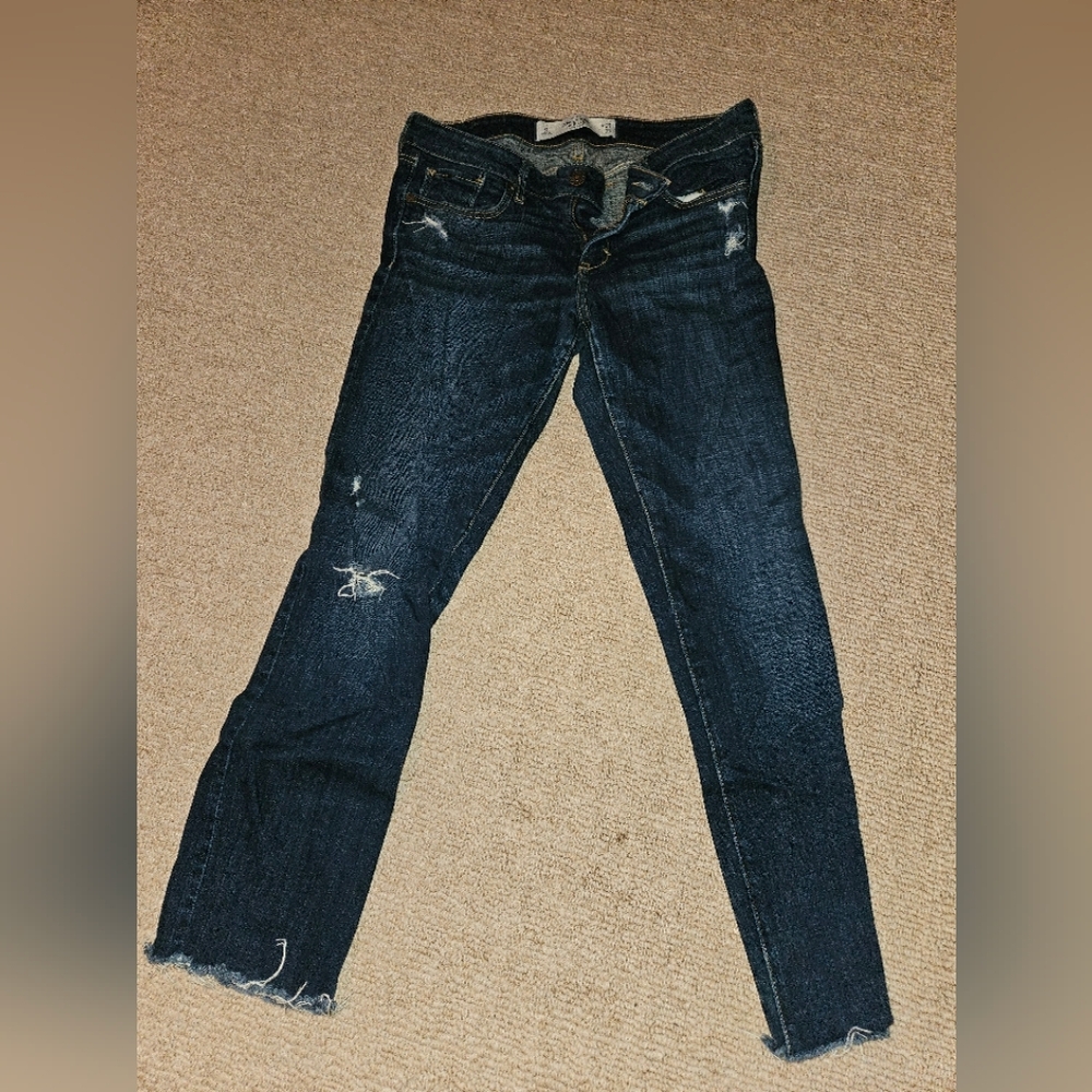 Dark Wash Distressed Jeans